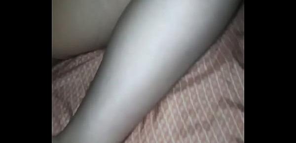  Whore wife sleeps with legs spread.